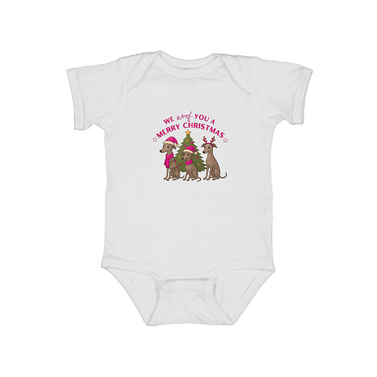 Babies Onesie We Woof You A Merry Christmas