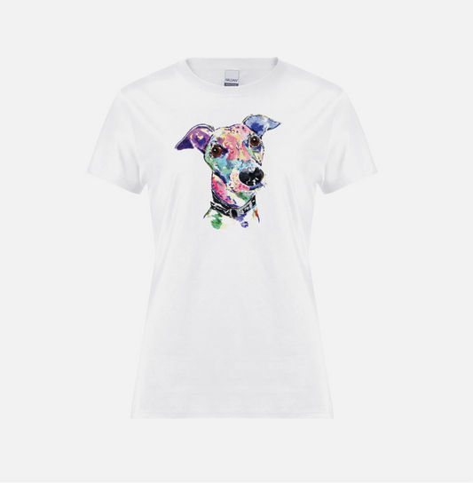 Painted Greyhound Ladies T-Shirt