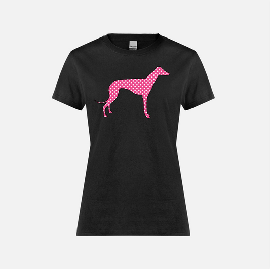 Dots Greyhound Ladies T-Shirt