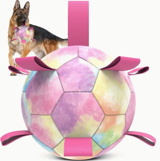 Inflatable Football Dog Toy Pink